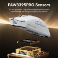 ATTACK SHARK X1 Wireless Gaming Mouse with RGB Charging Dock, PAW3395 PRO Sensor Up to 40K DPI,53g Ultra Light Tri-Mode Computer Mice,1KHz Polling Rate 5 Programmable Buttons for WIN/MAC-White. 
