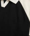 FITTED - Black Contrast Raglan POLO For Men. 