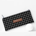 Brief Style geometry Grid dot Student Pencil Case School pen Case for Girls Boys Stationery canvas bu Pencil Bag studio schools. 