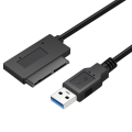 USB 3.0 to Micro-SATA Adapter Cable USB3.0 to 16Pin Msata 7+9 Pin Cable for 1.8Inch HDD SSD Converter Cord. 
