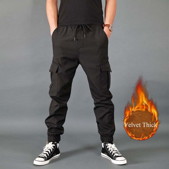 Black%20Cargo%20Trouser%20For%20Men%20-%20Stylish%20and%20Functional%20Men's%20Fashionable%20Cargo%20Pants,%20Fabric%20Front%20Terry%20-%20Image%202
