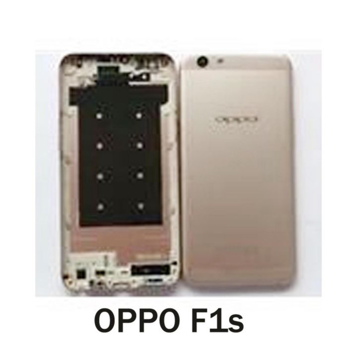 OPPO F1s Metal Housing Full Body Casing Replacement Parts Case With Side Volume Buttons Middle Frame Plate And Back Frame