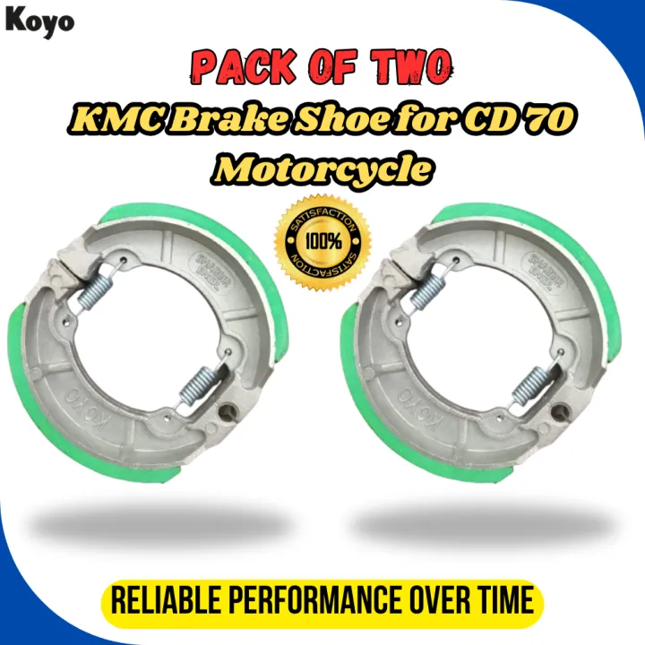 Brake shoe CD-70 Pack Of Two KMC Brake Shoe for CD 70 Motorcycle Brake ...