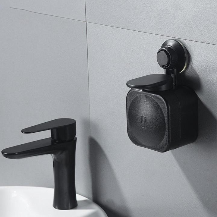 【BestGO】1pc Hand Soap Dispenser Wall Mounted Liquid Soap Diapenser Suction Cup Soap Dispenser Shampoo Diapenser Liquid Soap Box For Kitchen Bathroom