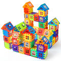 Simulation Modeling House Building Blocks Assembled Toys Kindergarten Early Education Educational Toys Square Building Blocks. 