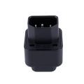 IEC 320 C14 to universal Female  Adapter AC  Plug Connector, Black. 