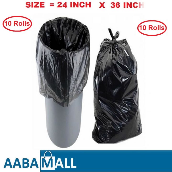 10 Rolls of 13 Pcs OXO Biodegradable Non-Toxic Garbage Bag LARGE 24 inch X 36 inch Home Trash Bags Roll Office Garbage Bags - Trash Can Liners for Kitchen Home Bathroom Bedroom Toilet Office
