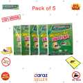 Original Made in Pakistan Pack of 5 High Quality Attack Thick Sticky Glue Mouse Trap - Mouse Glue Board - Rat Killer Trap - Rat Killer Glue Book - Rat Killer Glue Mat   with Pack of 1 Original Made in Pakistan Attack Rat Trap FREE. 