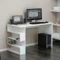 Study Desk Computer Stand Student Table with Book Shelf Hidden Storage PC Stand Wood Study Desk Home Furnitur Table / White. 
