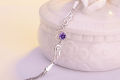 Elegance Angel Wings Crystal Heart Bracelet For Women Girl Lady Wedding Birthday Gift 925 Silver Jewelry. 