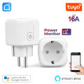 Tuya Smart WiFi EU Plug 16A with Power Monitoring | Voice Control via Google Home & Alexa | Energy Monitoring Smart Socket. 
