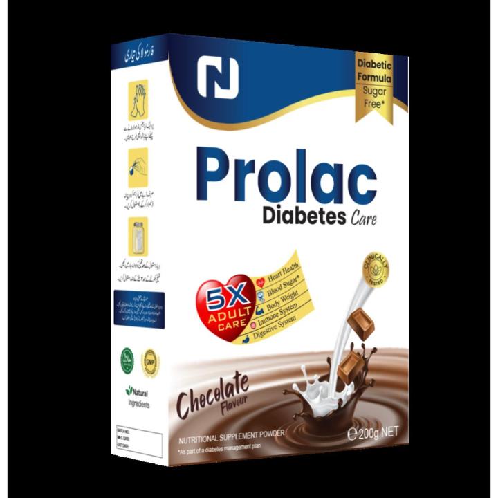 Prolac Diabetes Care Nutritional Supplement Powder for Adult chocolate flavor 200gm