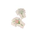 5PCS Handwriting Floral Greeting Cards Blessing Folding Flower Thank You Cards Flower Blossom Happy Birthday Cards Birthday. 