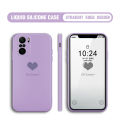 BILI for Xiaomi Poco F3 / Redmi K40 / K40 Pro Back Cover Be Loved Multicolor Liquid Silicone Phone Case Soft Square Lens Protection Phone Cases. 