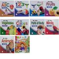 Pack of 10 preschooling books for your kids with Free Gift - high quality card paper. 