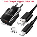 Fast Charger USB EU Wall Mobile Phone Charger For Xiaomi POCO X3 NFC M3 10T lite 10 9 Redmi 9 Note 9 8 Pro Type C Charger Cable. 
