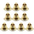 10Pcs/Set Hanging Bell Exquisite Workmanship Clear Ringing Metal Christmas Rustic Bell Decor for Home. 