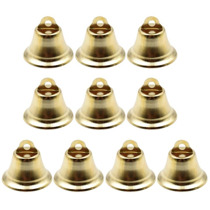 10Pcs/Set Hanging Bell Exquisite Workmanship Clear Ringing Metal Christmas Rustic Bell Decor for Home