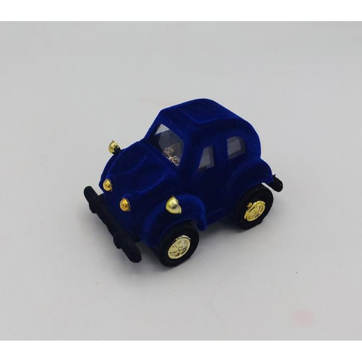 CARS THEME RING HOLDER IN VELVET DARK BLUE COLOR