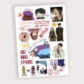 Korean Drama Stickers for Kdrama Fans Uncut. 