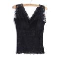 Floral Lace Wireless Padded Bralette Vest Top for Women. 