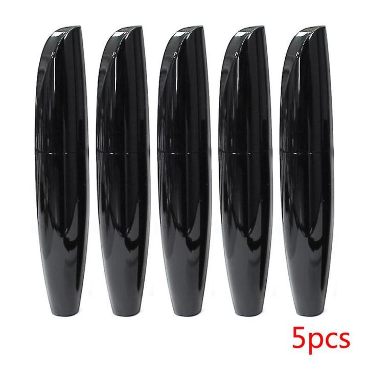 5pcs 5.4 inch empty 15ml Black Mascara with Rubber Stopper with Soft Brush Head empty Mascara Container 15ml Mascara Tube refillable  travel size