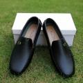 Black Importia Synthetic Leather Loafers For Men. 