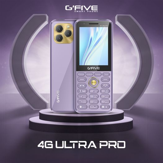 GFIVE 4G Ultra pro - 2.8" Inch Display - 5000 mAH Battery - Dual Sim - Any Colour
