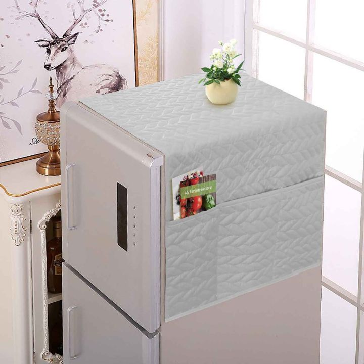 Quilted%20Cotton%20Fridge%20Top%20Cover%20with%206%20Pockets%20%E2%80%93%20Dustproof%20Design%20(21%20x%2056%20Inches)%20-%20Image%207
