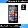 2Pcs Microsoft Lumia 640 (Microsoft Lumia 640 LTE) Tempered Glass Screen Protector Polish Glass Premium Quality Glass Protector For Microsoft 640. 
