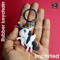 Unicorn keychain multiple variants - cartoon character / action figure soft pvc keychain for kids (girls and boys) - bag hanging accessories / keyring. 