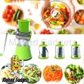 Vegetable Cutter - Manual Tabletop Drum Cheese Grater - 6 in 1 Vegetable Cutter Machine for Potato Onion Carrot Manual Cutting Machine - Drum Grater Manual Vegetable Cutter Slicer Kitchen.. 