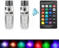 SMDs LED Car Parking Light Bulbs Pair Remote Control. 
