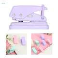Mini 1 Hole Paper Punch Tool 1/4inch Hole Compact with Closure Buckle for Punching Ordinary Paper. 