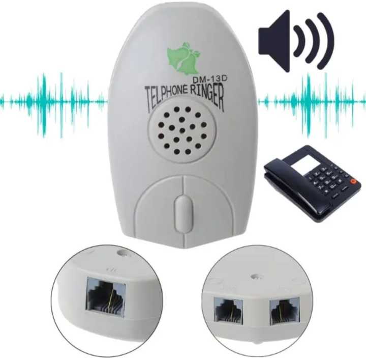 Amplifier Landline Phone Bell Ringer Extra Loud Telephone Ring For The Old Elder
