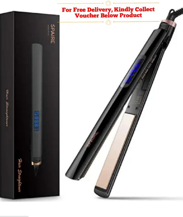 SPAIRE Hair Straightener, Professional Hair Straightener, Titanium Plates, Titanium 1 Inch Ultra-Thin Flat Iron, Adjustable Temperature, Auto Shutoff