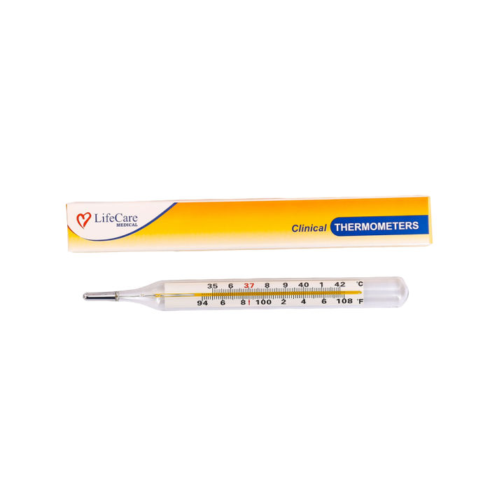 LifeCare Classic Traditional Clinical Glass Thermometer