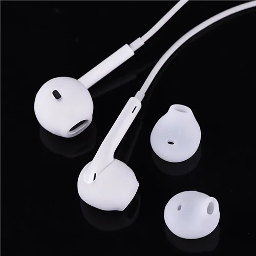 Teemade - Silicone Ear Plugs For Galaxy Note 5/Note 7/S7/S6/S6 Edge/Level U (Black