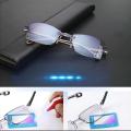 Anti-blue Light Reading Glasses for Olds Frameless Reading Presbyopic Eyewear Anti-radiation Scratch High-definition Lightweight Eyeglasses 0-4.0. 