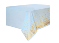 Golden Polka Doted Table Covers for Party Decorations. 
