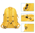 School bag for boys and girls ( yellow and blue ) also usable for 15.5 inch laptop. 