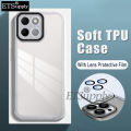 Phone case Honor X6A Back cover Shockproof Anti-fall Camera Protection with Lens Film Soft Silicone TPU for Honor X6A cases. 