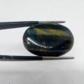 black Tiger Eye Stone - Weight: 23.65ct - Free Lab Certificate. 