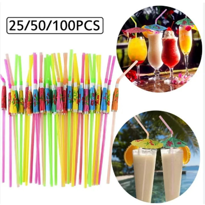 Disposable%20Straw%20-%20Umbrella%20Straws%20-%20Paper%20Umbrellas%20attached%20with%20Straw%20-%20Image%202