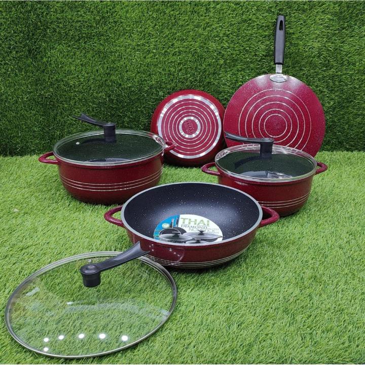 Non Stick Cookware Set | Die Cast Cookware set |17 pcs Non stick cookware set | Marble Cookware set | Granite Cookware Set |