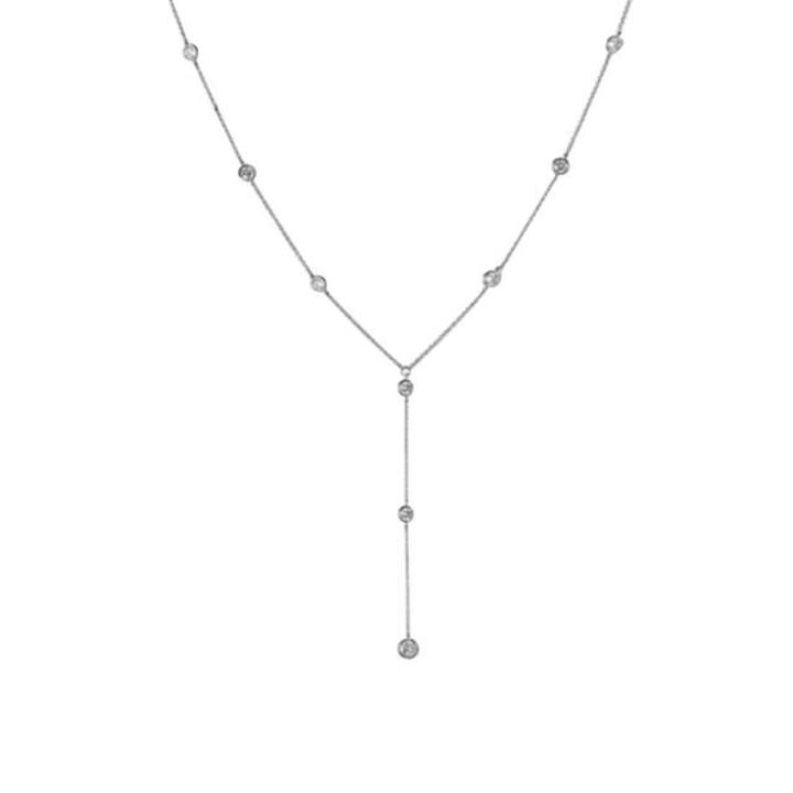 Rhinestone Inlaid Long Drop Bridal Back Necklace Lady Body Chain Wedding Jewelry Rhinestone Inlaid Long Drop Body Chain All matc
