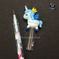 Unicorn (set of 4) - Fancy Lead Bullet Push (sika) Pencil For Kids (Girls and Boys). 
