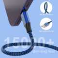 iPhone Data Cable 3m, Premium Nylon Double Layer, USB to Lightning, Durable Charging and Data Transfer. 