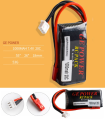 Lipo Battery RC Drone Plane quadcopter li-po  1000mAh 7.4V 2S 20C. 
