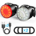 Carstuff [In stock] Bicycle Rear Light USB Rechargeable Waterproof Bike Safety Warning Light For MTB Helmet Pack Bag Tail Light Cycling Taillight. 